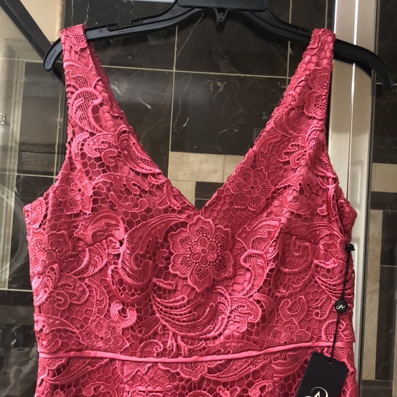 Adrianna Papell coral dress size 8, brand new with tags. - Picture 2 of 7